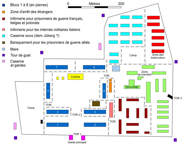 plan du Stalag VI A à Hemer